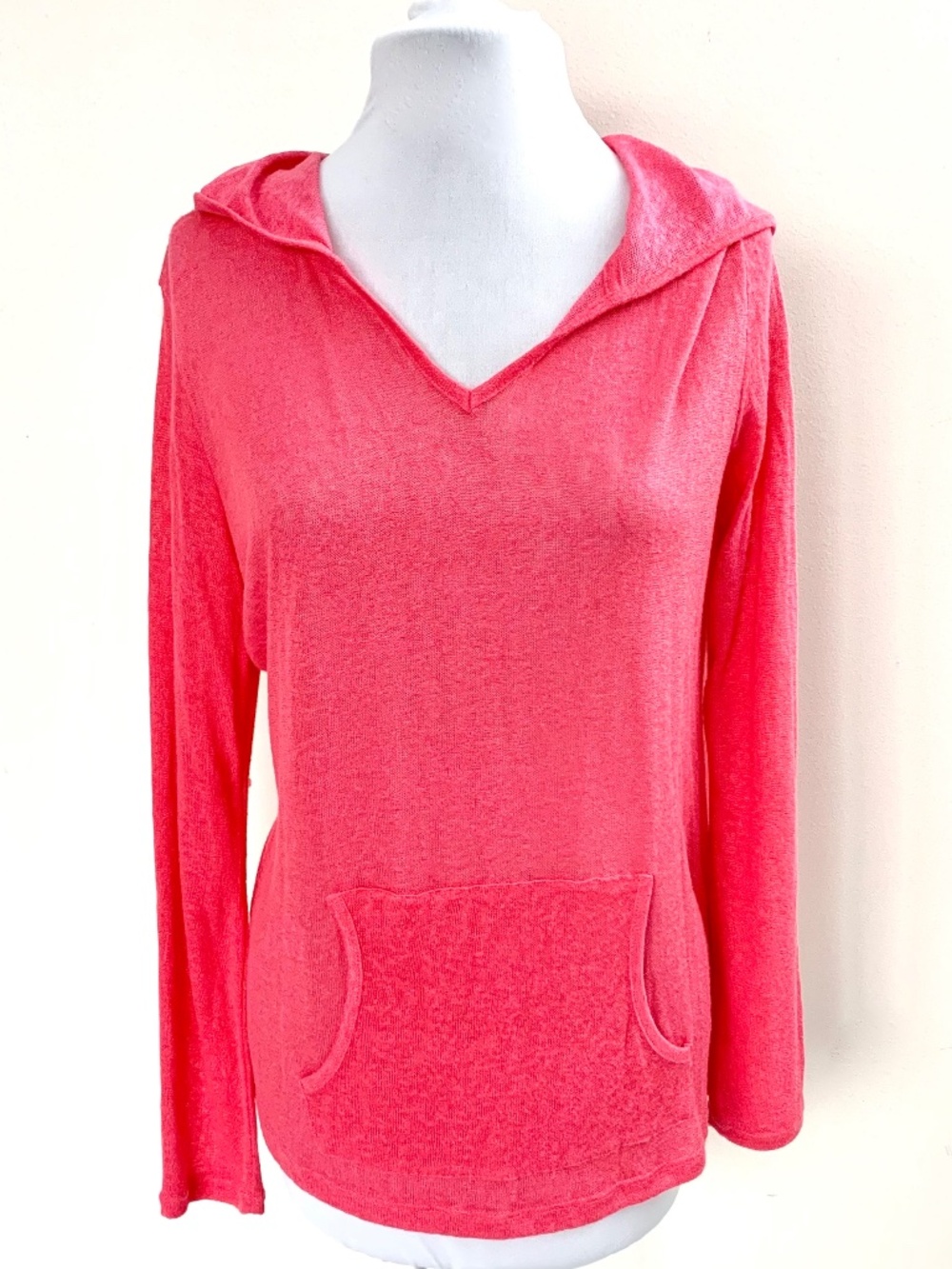 Retro-ology Pink Knit Long Sleeve Hoodie